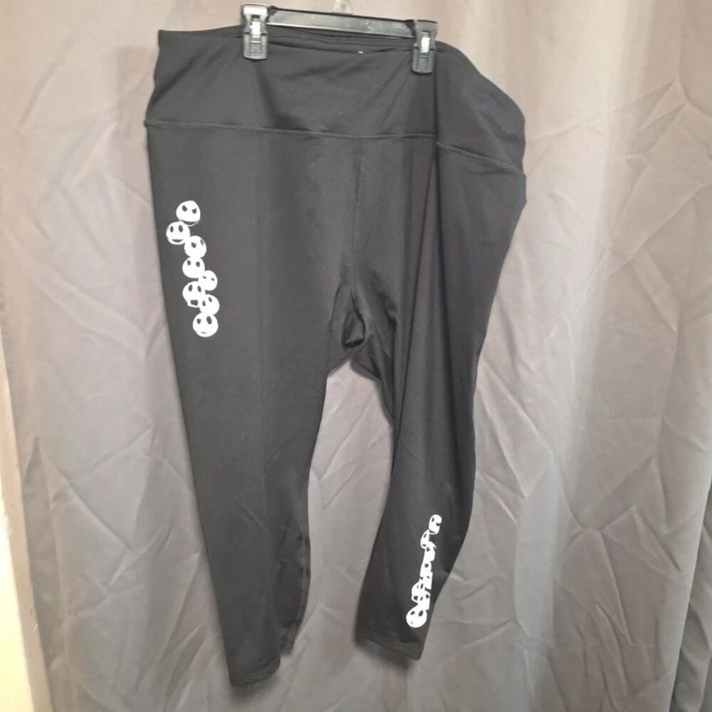 Disney Nightmare Before Christmas Jack Skellington Leggings Size 4 Black